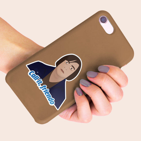 Anton "Call It, Friendo" Premium Vinyl Sticker, No Country for Old Men-Inspired Hydroflask Sticker, Laptop Decal